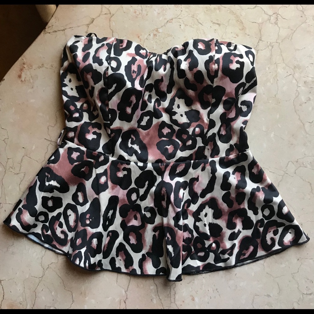 Strapless Super Chic Leopard Top